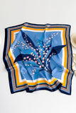 Paisley Print Satin Square Scarf