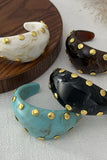 Marbled Studded Wide Cuff Bracelet