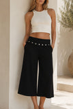 Decorative Button Pants