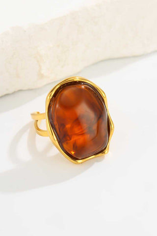 Natural Stone Statement Ring
