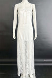Sleeveless Lace Overlay Dress