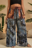 Drawstring Wide-Leg Casual Pants