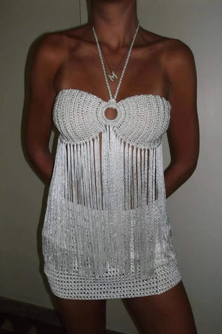 Fringe Detail Knit Top