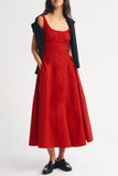 Sleeveless Flowy Midi Casual Dress