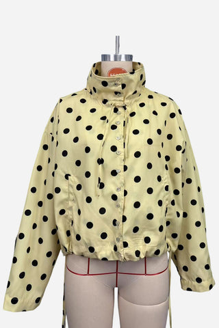 Button-Up Polka Dot Jacket