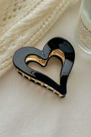Hollow Heart-Shaped Hair Claw Clip