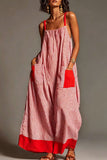 Striped Maxi Dress with Pockets