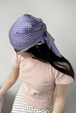 Polka Dot Square Scarf with Border