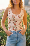 Floral Scoop-Neck Tank