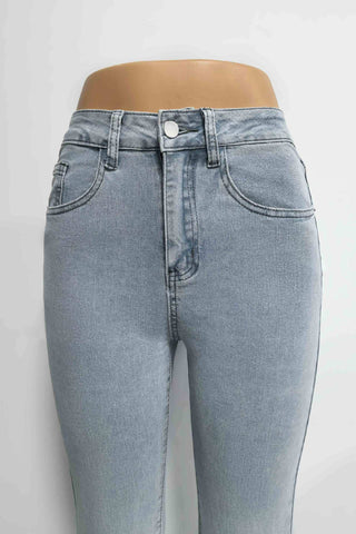 High-Waist Flare Jeans