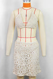 Crochet Bikini Set with Skirt Cover-Up
