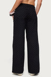 Polka Dot Baggy Jeans
