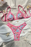 Print Tie-Back Bikini Set