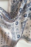 Paisley Print Satin Finish Square Scarf