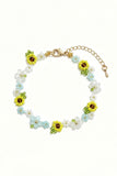 Floral Beaded Decorative Bracelet