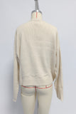 Graphic Intarsia Crew Neck Knit Sweater