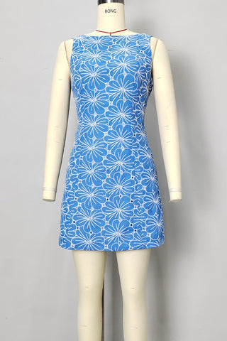 Floral Sleeveless Casual Dress