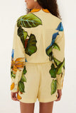 Fruit Print Shirt and Shorts Set