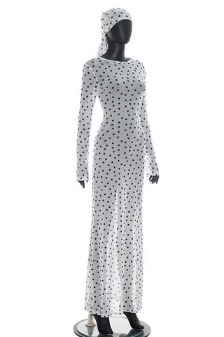 Polka Dot Long Sleeve Dress