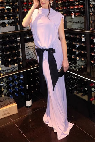 Elegant Draped Evening Dress