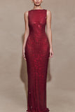 Sequin Sleeveless Bodycon Maxi Dress