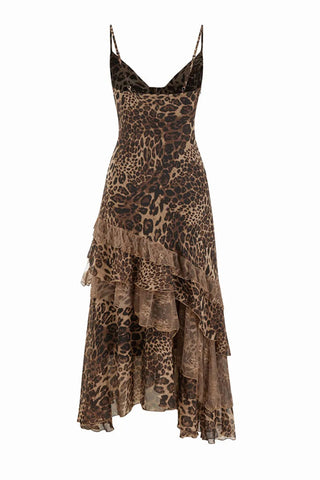 Tiered Ruffle Midi Dress