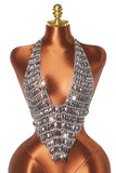 Beaded Halter Chain-Link Tank