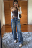 Charm Wide-Leg Baggy Jeans
