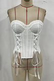 Bustier Lace-Up Tank Top