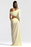 One-Shoulder Cutout Maxi Casual Dress
