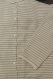 Striped Button-Front Long Sleeve Cardigan