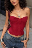 Strapless Ruched Tank Top