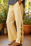 Side-Tie Casual Pants