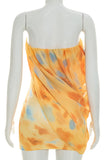 Wrap Ruched Mini Dress