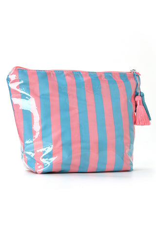 Striped Tassel Accessory Pouch