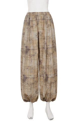 Elastic-Waist Relaxed Fit Pants