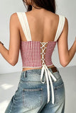 Floral Corset Tank Top