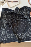 Paisley Print Satin Square Scarf