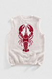 Graphic Lobster Mesh Tank Top
