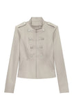 Double-Breasted Zipper Jacket