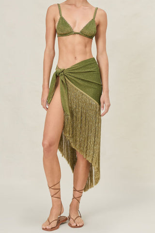 Fringe Halter Sleeveless Tank Top
