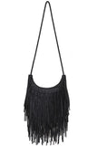 Tassel Strap Fringe Hobo Bag