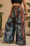 Drawstring Wide-Leg Casual Pants