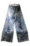 Leopard Print Wide Leg Jeans