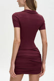 Collared Zip-Front Romper