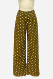 Polka-Dot Wide Leg Jeans