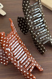 Polka Dot Acetate Hair Claw Clip