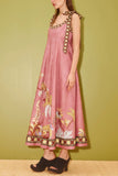 Tie-Shoulder Floral Vacation Dress