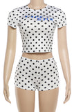Polka-Dot Short Set