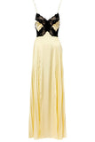 Lace-Detail Evening Gown